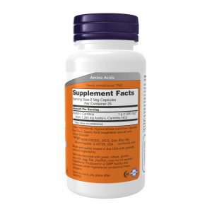 Acetyl L-Carnitine 500mg - 100 vcaps фото2