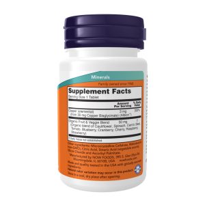 Copper Glycinate 3mg - 120 tabs фото2