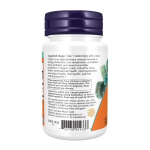 Copper Glycinate 3mg - 120 tabs фото3