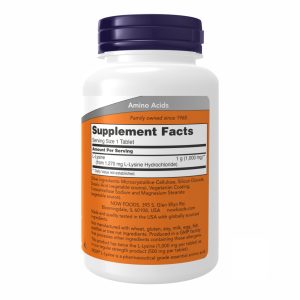 L-Lysine 1000mg - 100 tabs фото2