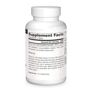 Vitamin E 400 IU D-Alpha Tocopherol - 100 tabs фото2