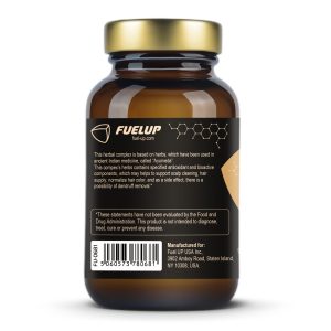 Склад вітамінів для волосся Fuel Up Hair Care на етикетці
