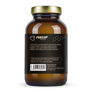 Таблиця складу Lecithin 1200 mg Fuel Up на етикетці