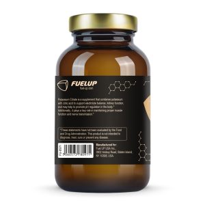 Деталізація складу Potassium Citrate 99 mg Fuel Up на етикетці