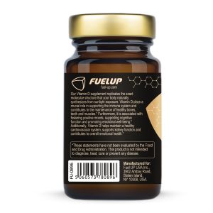 Склад вітаміну D3 50000 МО Fuel Up на етикетці 50 softgels
