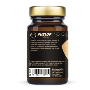 Склад вітаміну К2 МК-7 200 мкг Fuel Up на упаковці