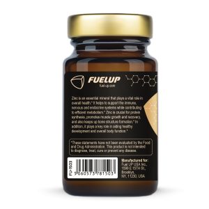 Склад піколінату цинку 15 mg Fuel Up на етикетці 30 vegcaps